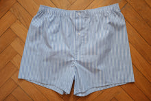 Carica l&#39;immagine nel visualizzatore di Gallery, Intimo uomo - Boxer - Righe Blu - CIFRE Sartoria
