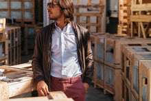 Carica l&#39;immagine nel visualizzatore di Gallery, Camicia su misura misto LINO COTONE - CIFRE Sartoria
